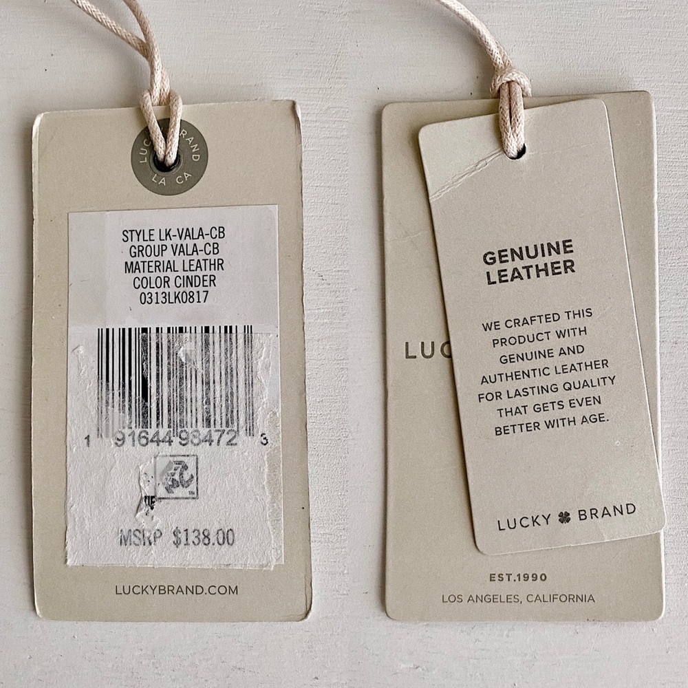 ✨New LUCKY BRAND Vala Leather Crossbody Bag Cinder - Picture 12 of 13